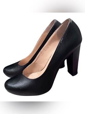 🖤 Black & Red Platform Heels – Size 26 MX ❤️